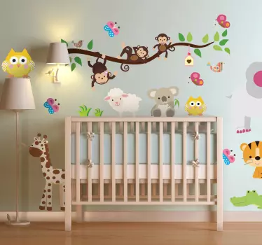 Wandtattoo Kinderzimmer Dschungel - TenStickers