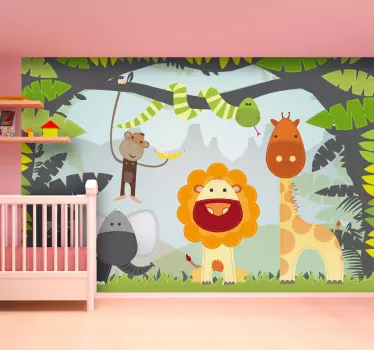 Dschungeltiere Sticker - TenStickers