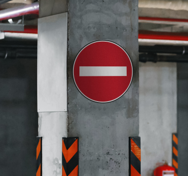 Durchfahrt verboten Schild Sticker - TenStickers