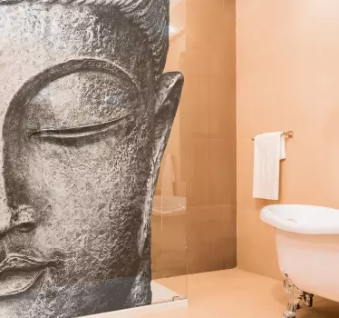 Folie Duschkabine Buddha Figur - TenStickers