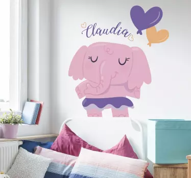 Elefant Kinderzeichnug Sticker - TenStickers