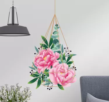 Eukalyptus Blumen Hängepflanze Wandtattoo - TenStickers
