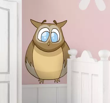 Eule Comic Aufkleber - TenStickers