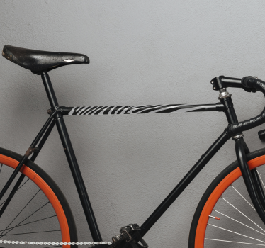Fahrrad Sticker Nachahmung der Zebrahaut - TenStickers