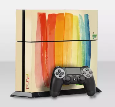 Farbstreifen Playstation Aufkleber - TenStickers