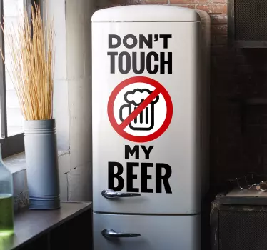 Fass meine Kühlschrank Folie nicht an - TenStickers