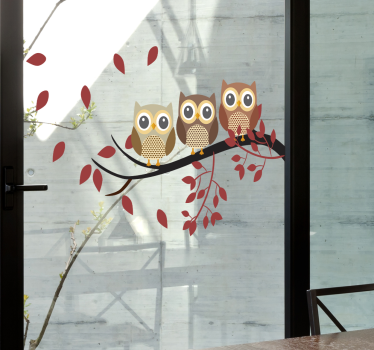 Fensteraufkleber Eulen - TenStickers