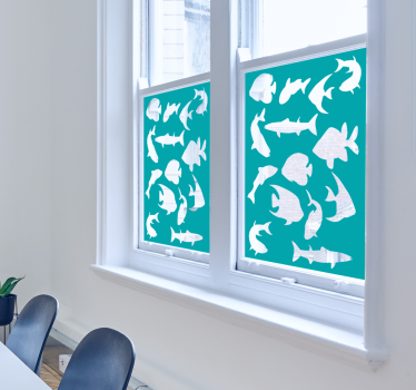 Fensteraufkleber ausgeschnittene Fische - TenStickers