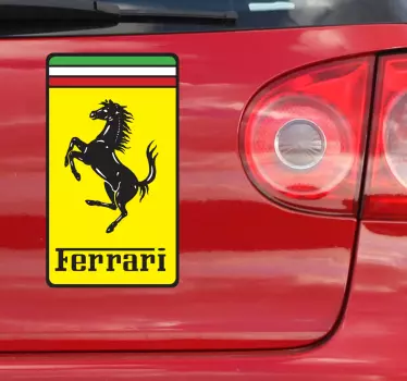 Ferrari Logo Autoaufkleber - TenStickers