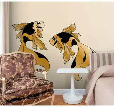 Fisch aufkleber koi fisch paar - TenStickers