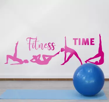 Fitness Übungen Wandtattoo mit Spruch  - TenStickers