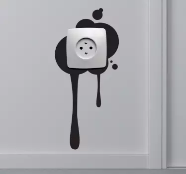 Fleck Steckdose Aufkleber - TenStickers