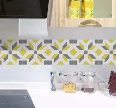 Fliesenaufkleber geometrische anordnung - TenStickers