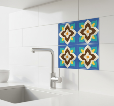 Fliesenaufkleber im bunten figuren design - TenStickers