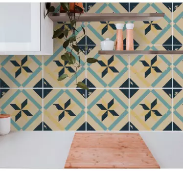 Fliesenaufkleber mit geometrischem muster - TenStickers
