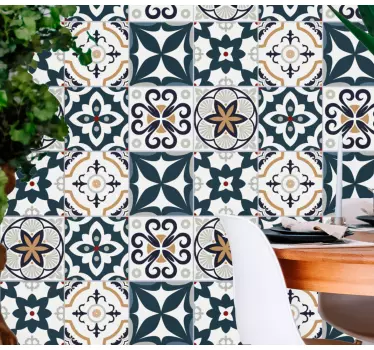Fliesenaufkleber mit geometrischen fliesenmotiven - TenStickers