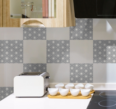 Fliesenaufkleber mit geometrischen mustern - TenStickers