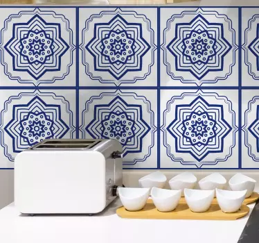 Fliesenaufkleber mit komplexen geometrischen mustern - TenStickers