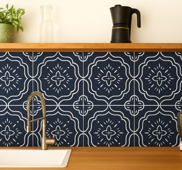 Fliesenaufkleber mitternachtsgeometrisches mosaik - TenStickers