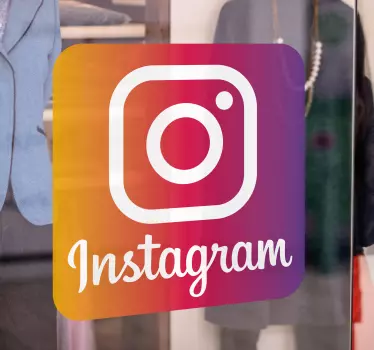 Schaufenster Aufkleber Logo instagram - TenStickers