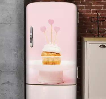 Kühlschrank Folie cupcake-genuss - TenStickers