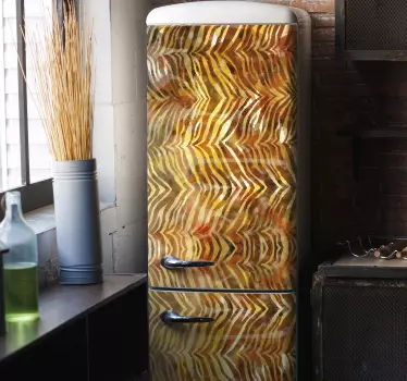 Kühlschrank Folie geometrische Kühlschrankauflage - TenStickers