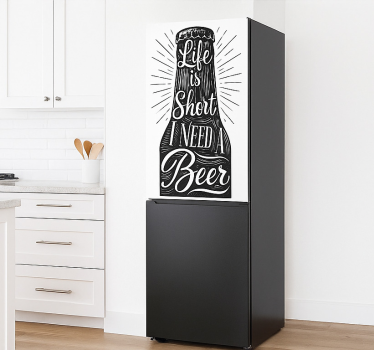 Folie Kühlschrank natur laub dekor - TenStickers