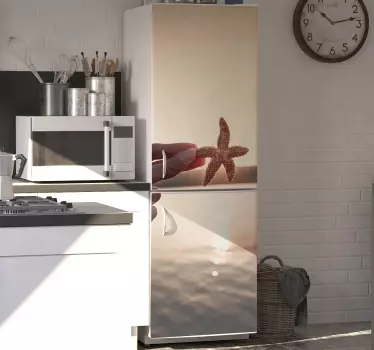Kühlschrank Folie seestern-illusion - TenStickers