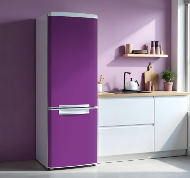 Kühlschrank Folie voll lila - TenStickers