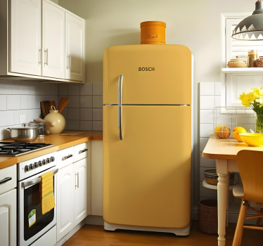 Kühlschrank Folie vollgelb - TenStickers