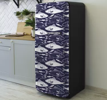 Kühlschrank Folie Wasserfischmuster - TenStickers