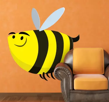 Freundliche Biene Sticker - TenStickers