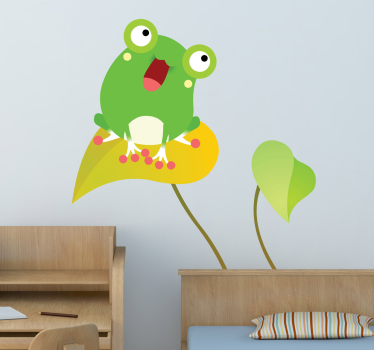 Frosch Sänger Aufkleber - TenStickers