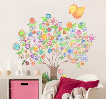 Frühlingsbaum Aufkleber - TenStickers