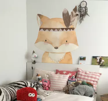 Fuchs Zeichnung Aufkleber - TenStickers