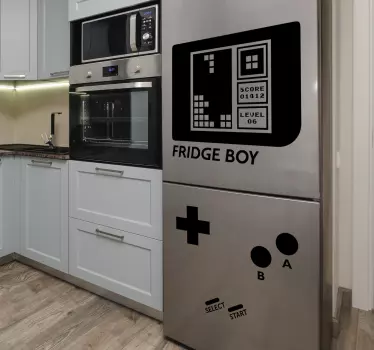 Retro Game Boy Kühlschrank Aufkleber - TenStickers