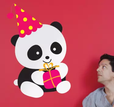 Geburtstag Panda Wandtattoo - TenStickers
