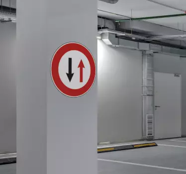Gegenverkehr Vorrang Sticker - TenStickers