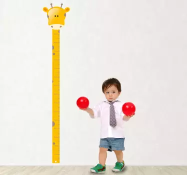 Giraffe Maßband Wandtattoo - TenStickers