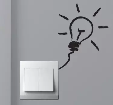 Glühlampe Idee Aufkleber - TenStickers