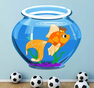 Goldfisch Königin Aufkleber - TenStickers