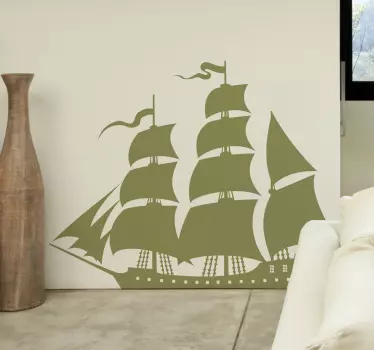 Großes Schiff Aufkleber - TenStickers
