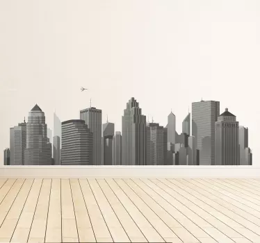 Großstadt Skyline Aufkleber - TenStickers