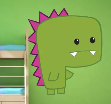 Grüner Dinosaurier Aufkleber - TenStickers