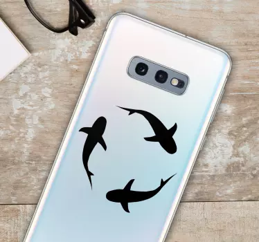 Haie tier telefon aufkleber - TenStickers