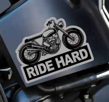 Harte motorradaufkleber fahren - TenStickers
