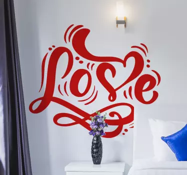 Herz Sticker Niedliche liebe schlafzimmer zitat - TenStickers