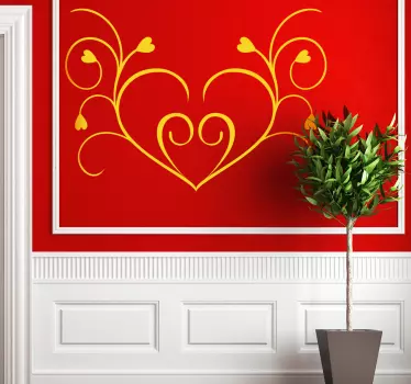 Herz Tribal Sticker - TenStickers