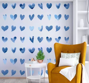 Herz wand liebe wandaufkleber - TenStickers