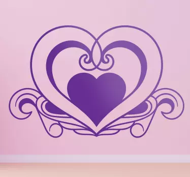 Herzform Sticker - TenStickers